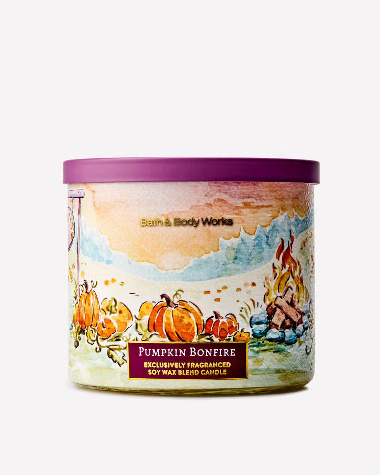 Pumpkin Bonfire 3-Wick Candle