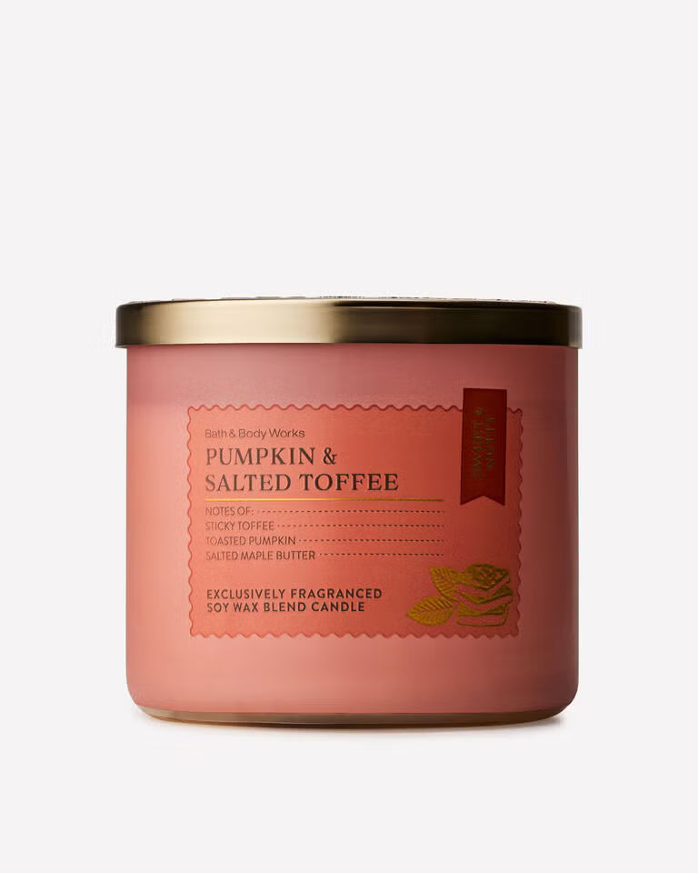 Pumpkin and Salted Toffee 3-Wick Candle