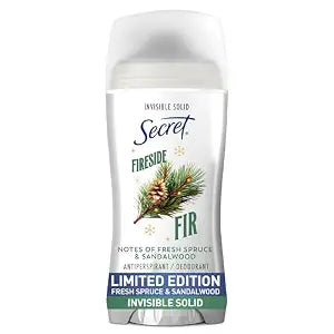 Secret Invisible Solid Deodorant Fireside Fir 2.6 oz