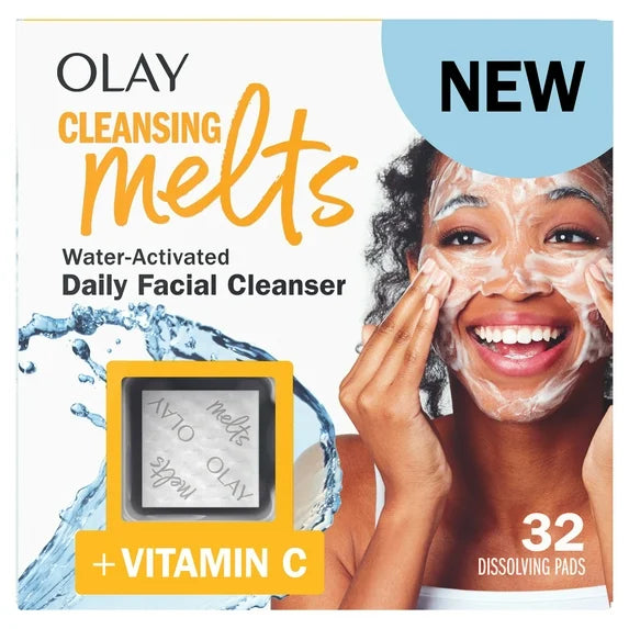 Olay Water Activated Cleansing Melts with Vitamin C - 32 pack