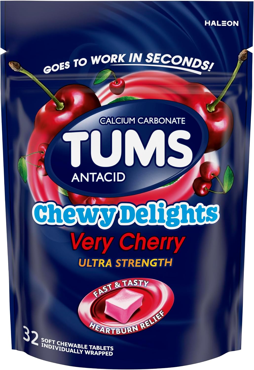 Tums Chewy Delights Very Cherry (32 chews)