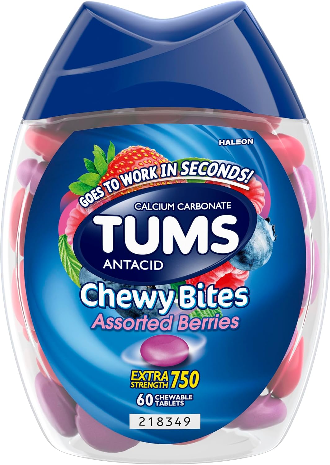 Tums Antacid Chewy Bites Assorted Berries (60 tablets)
