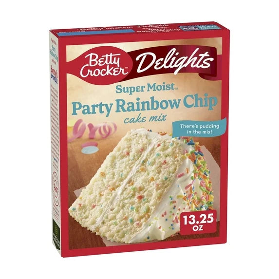 Betty Crocker Party Rainbow Chip Cake Mix 13.25oz