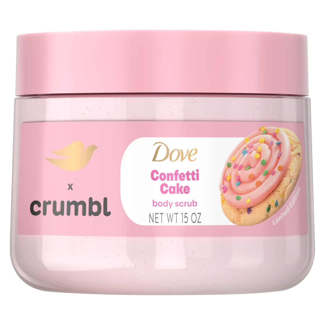 Dove x Crumbl Scrub Confetti Cake