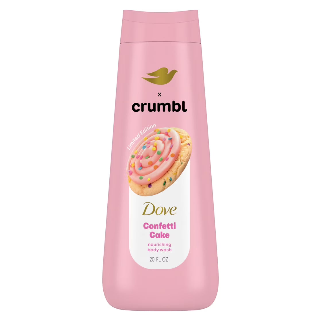 Dove x Crumbl Body Wash Confetti Cake