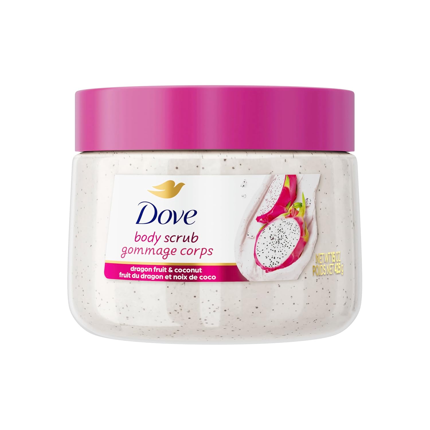 Moisturising Body Scrub Dragon Fruit and Coconut Cream