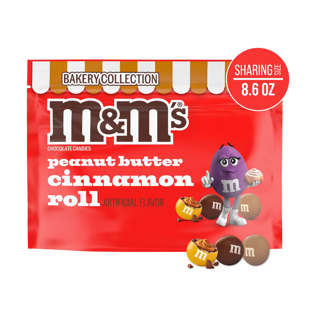 Peanut Butter Cinnamon Roll M&Ms Sharing Size