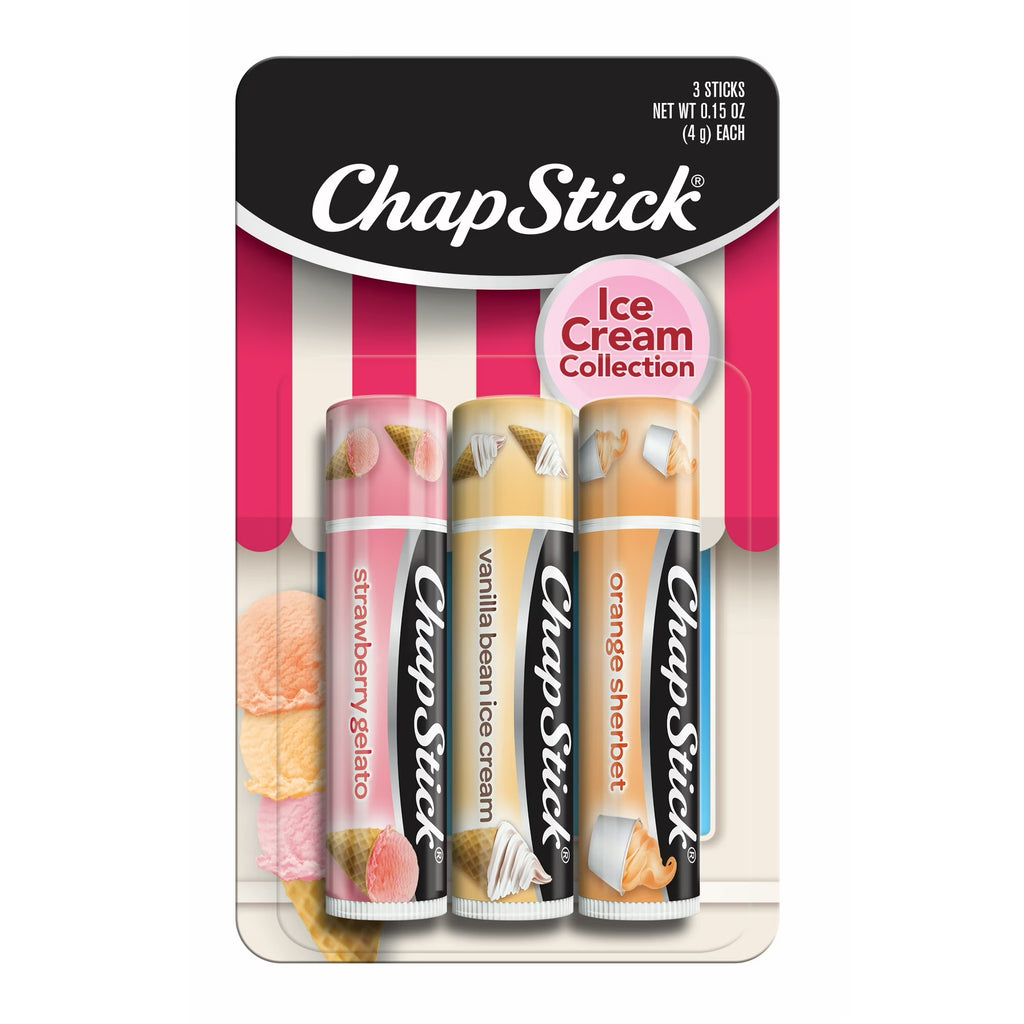 Ice Cream Collection Chapstick - 3-pack