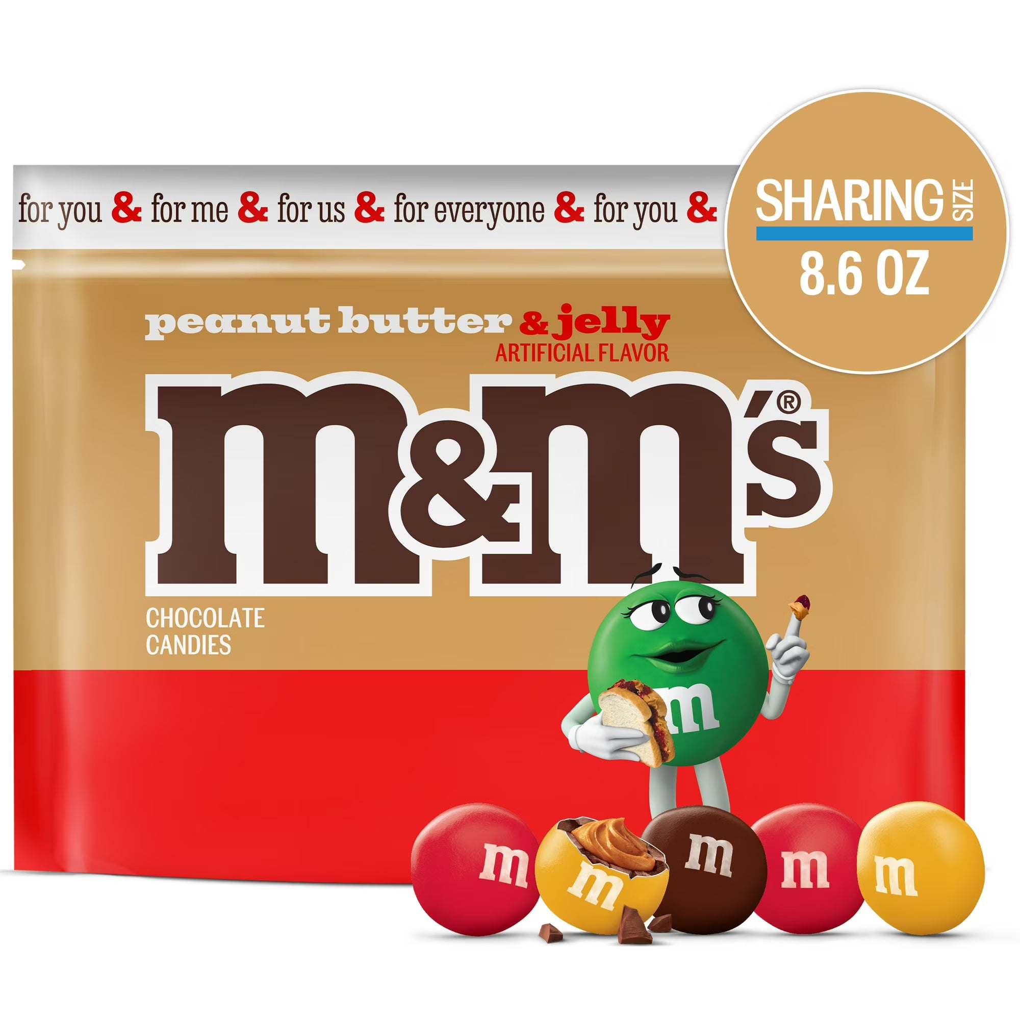 Peanut Butter and Jelly M&Ms Sharing Size