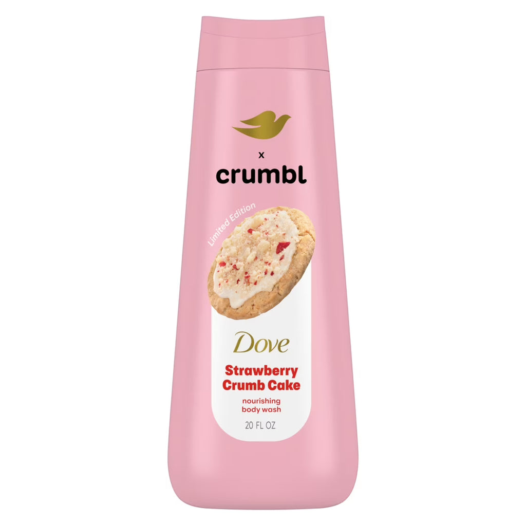 Dove x Crumbl Body Wash Strawberry Crumb Cake