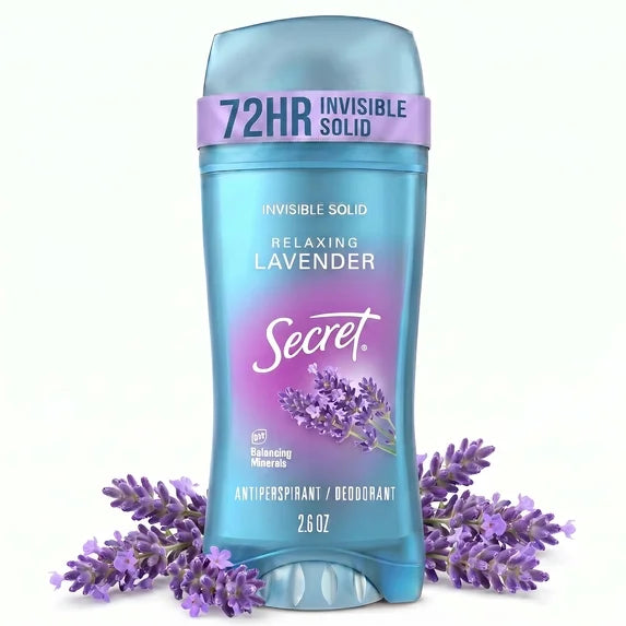 Secret Invisible Solid Deodorant Lavender, 2.6 oz