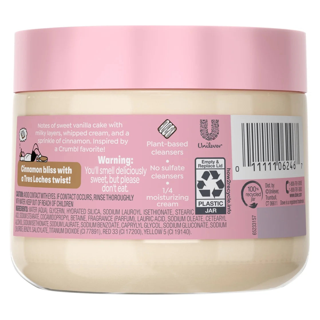 Dove x Crumbl Scrub Tres Leches