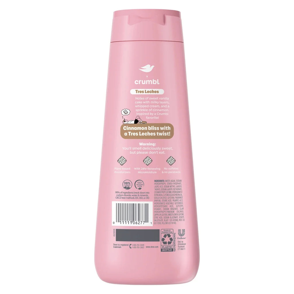 Dove x Crumbl Body Wash Tres Leches
