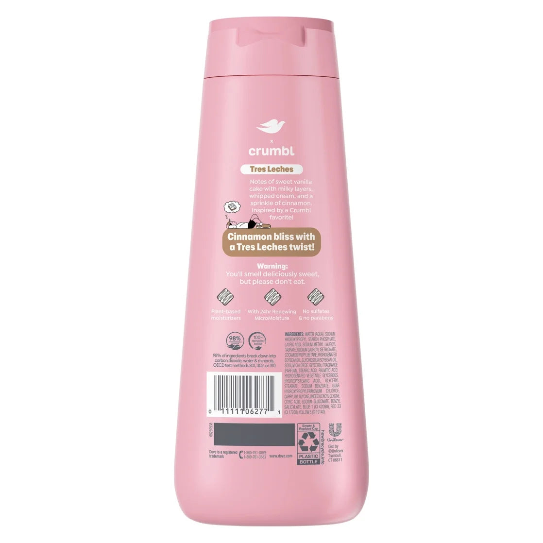 Dove x Crumbl Body Wash Tres Leches