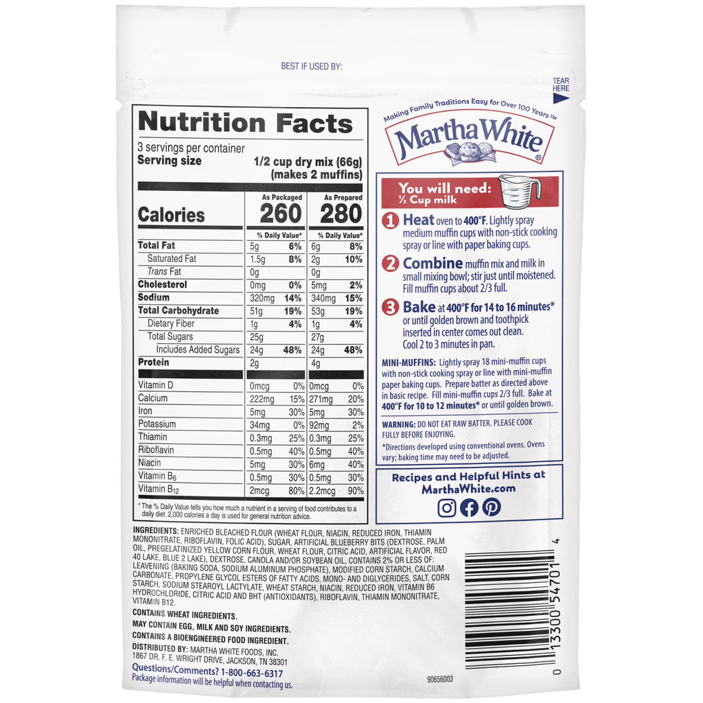 Martha White Blueberry Muffin Mix