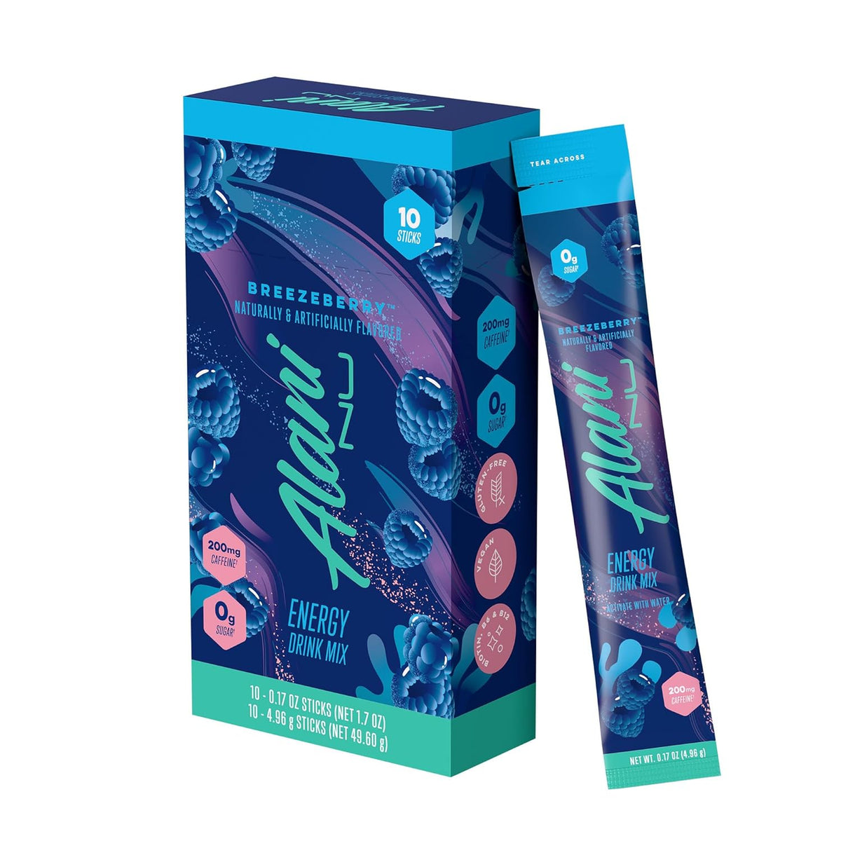 Alani Energy Sticks Breezeberry 10 Pack - *Minor Damage*