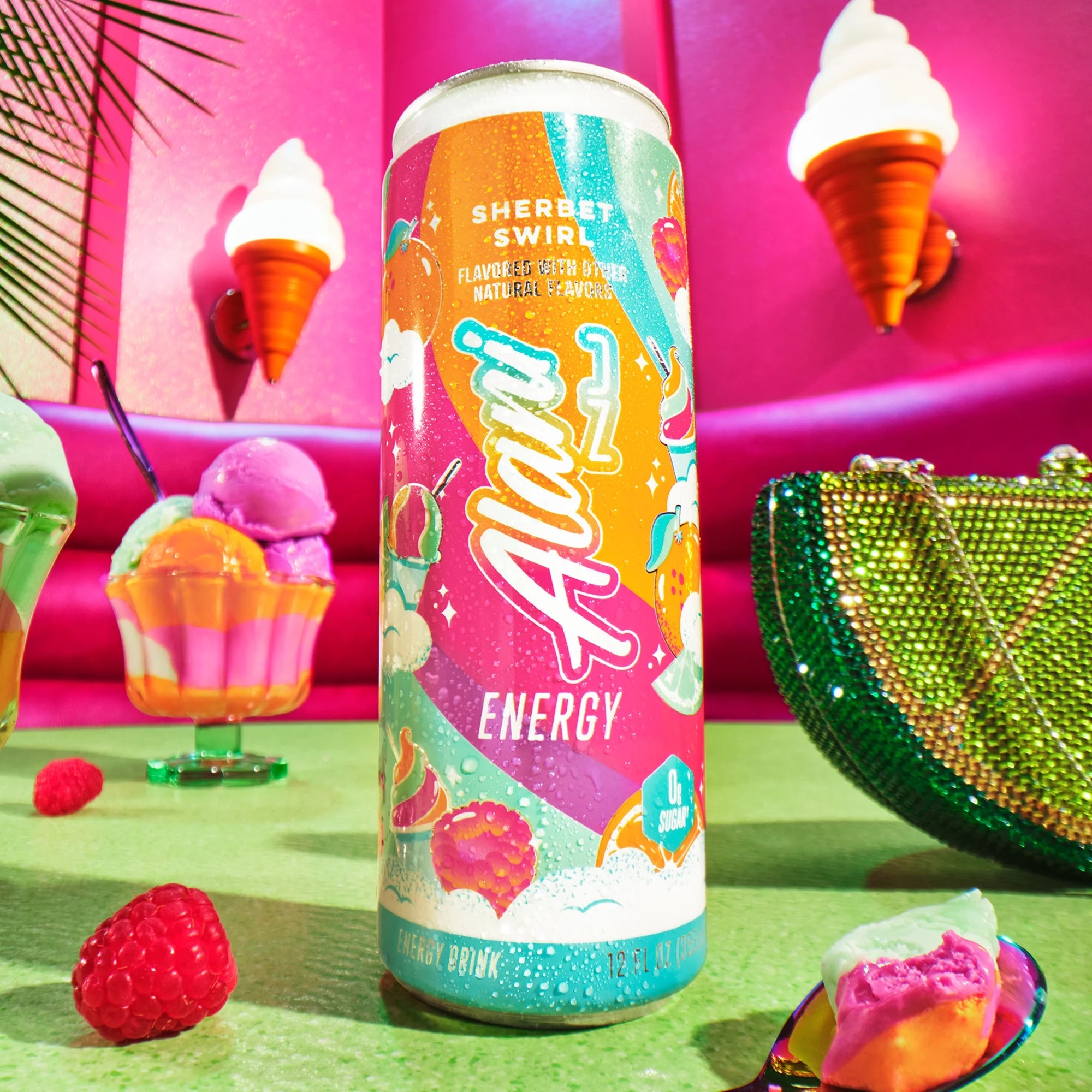 Alani Energy Drink Sherbet Swirl (355ml Can)