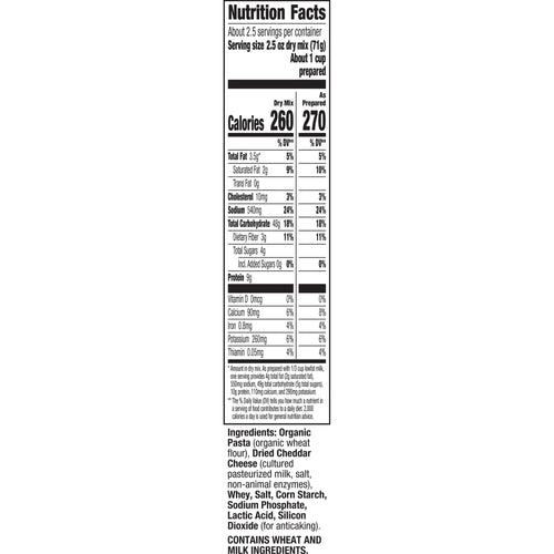 Annie's White Cheddar Mac and Cheese, 6oz (2.5 servings)