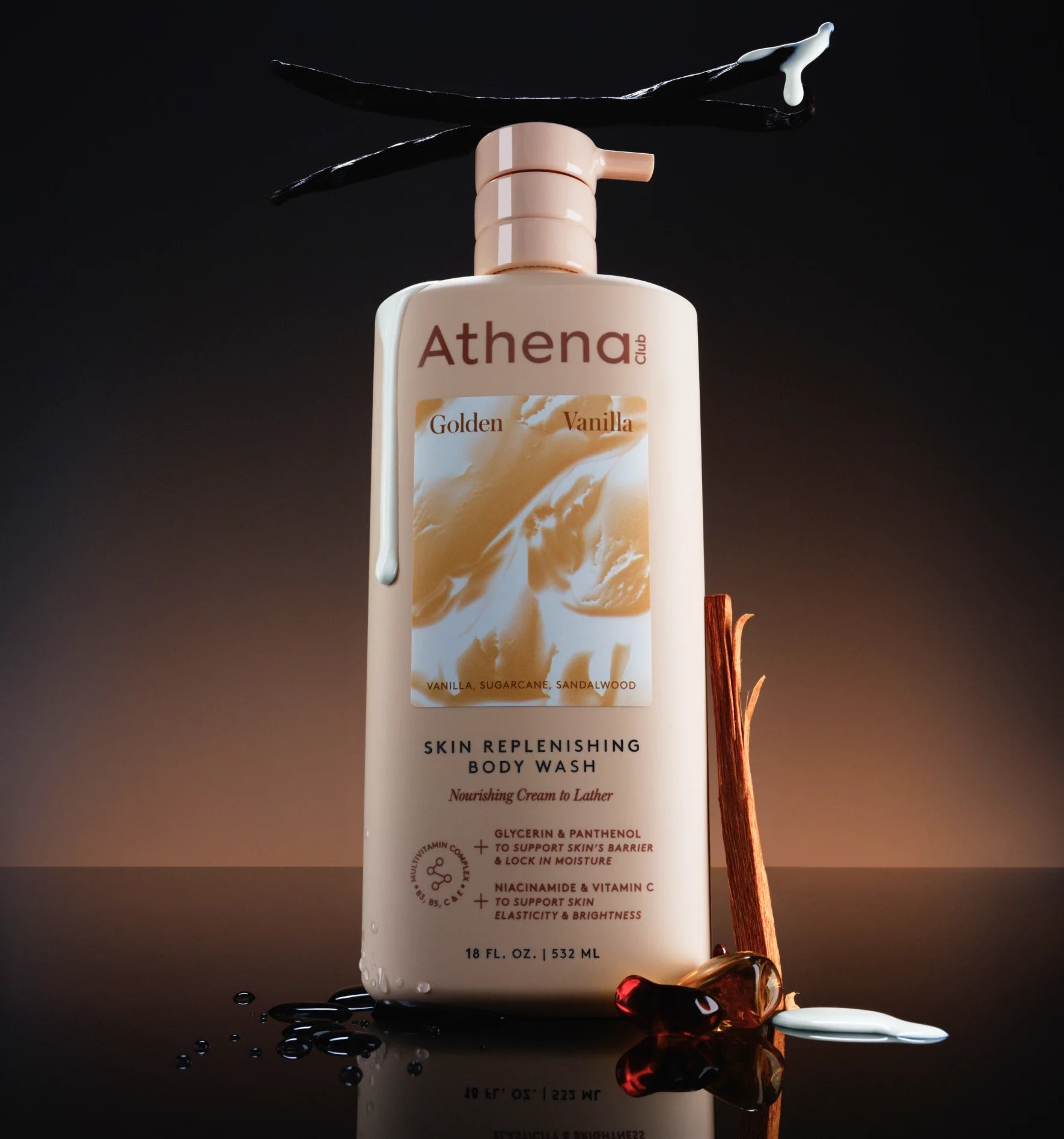 Athena Club Body Wash Golden Vanilla