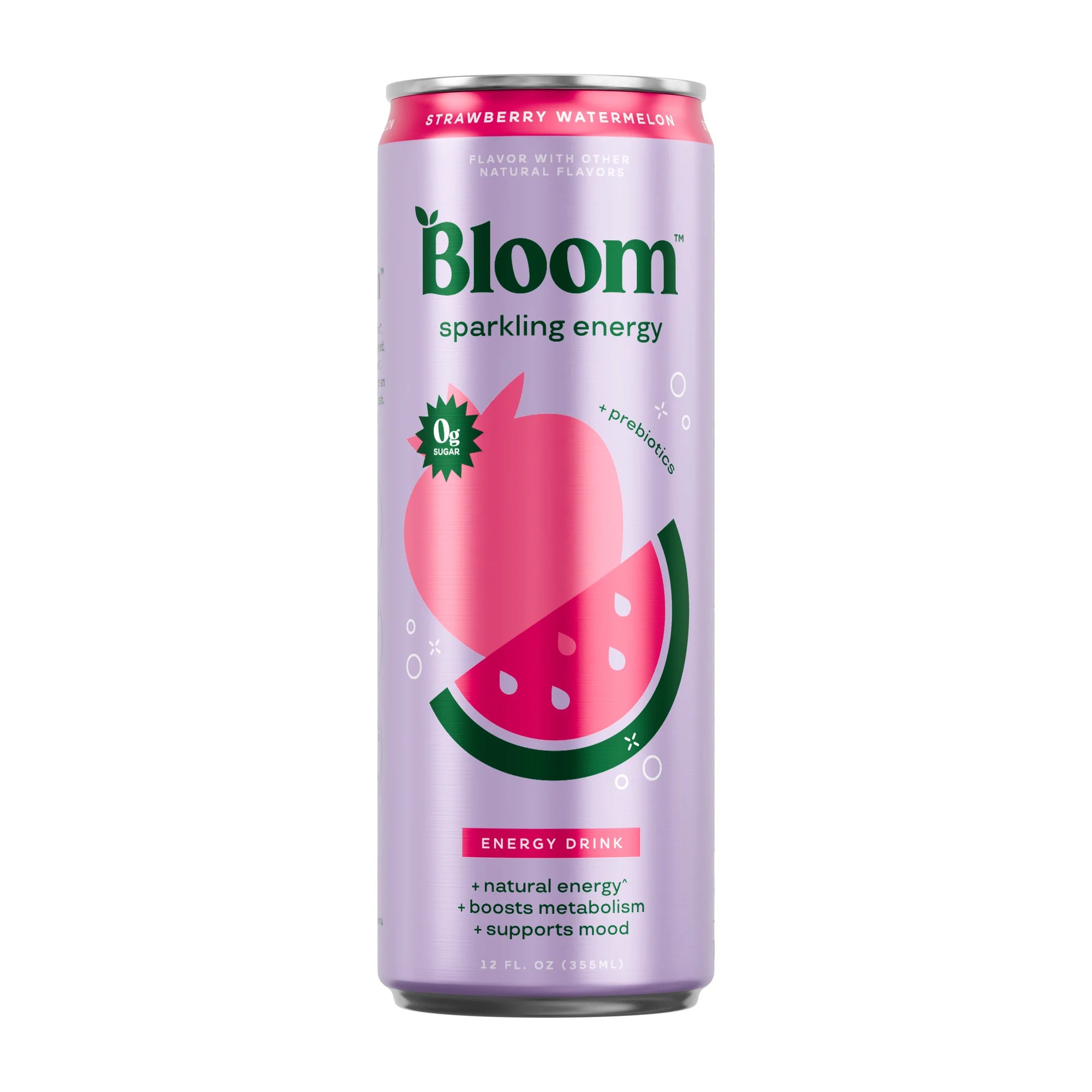 Bloom Sparkling Energy Drink Strawberry Watermelon