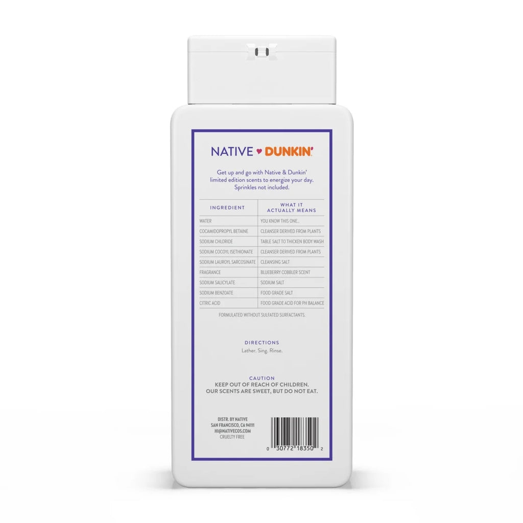 Body Wash Dunkin' Blueberry Cobbler