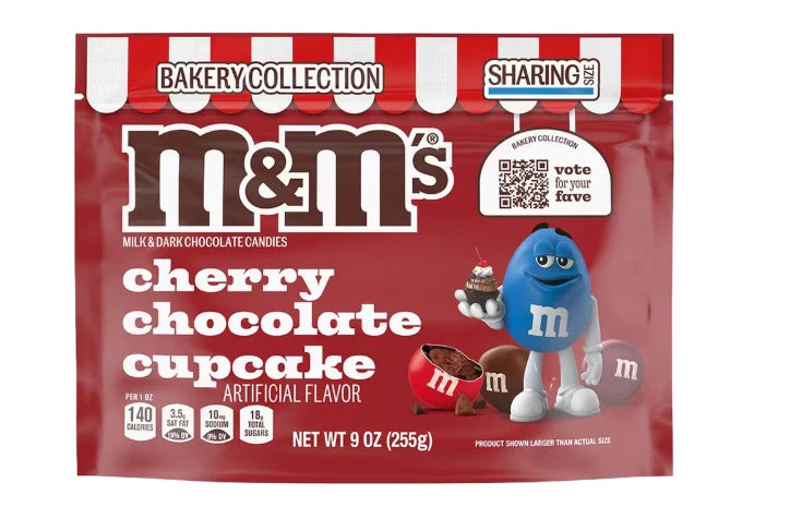 Cherry Chocolate Cupcake M&Ms Sharing Size