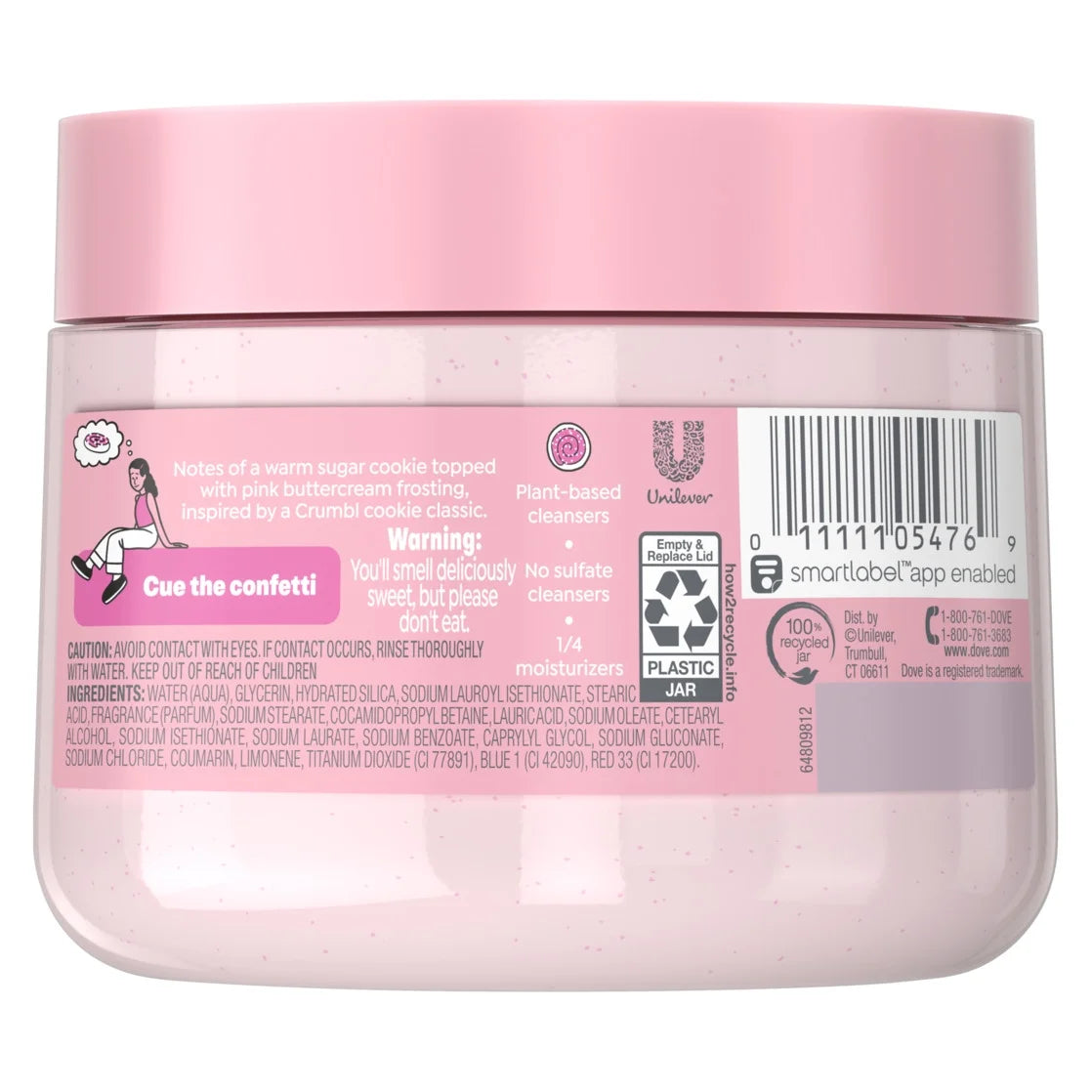 Dove x Crumbl Scrub Confetti Cake