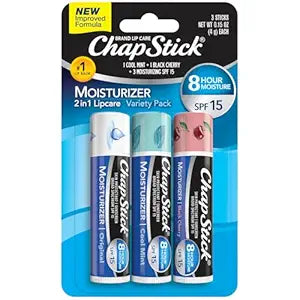 Chapstick Moisturising with SPF 15 3-Pack