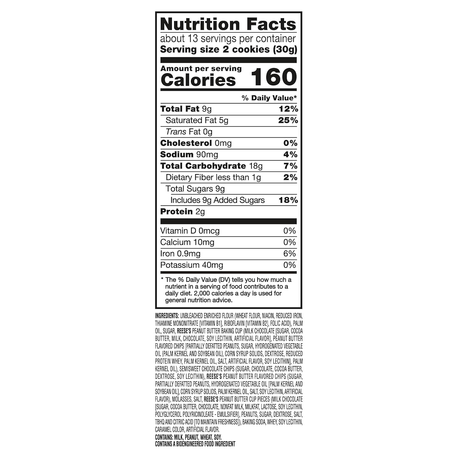 Chips Ahoy! Reeses Peanut Butter Cup Cookies Sharing Size (14.2 oz)