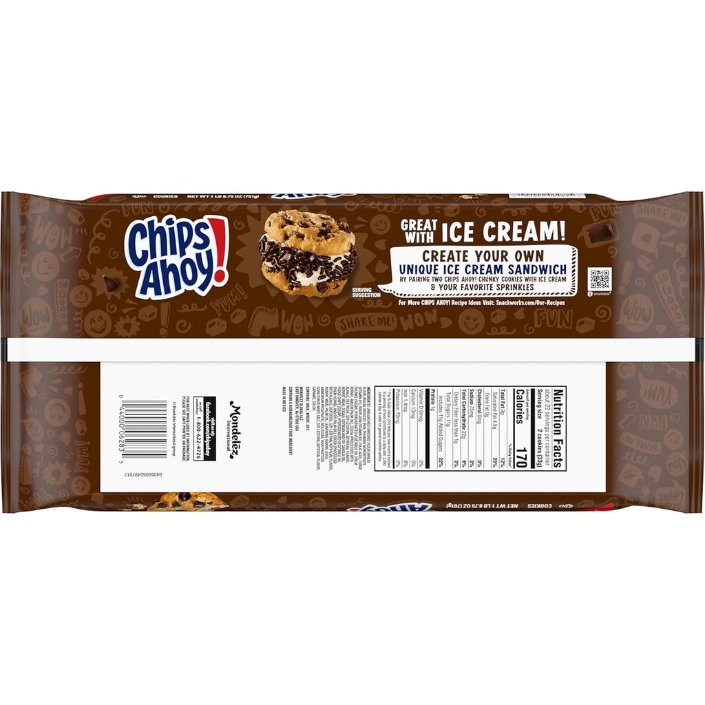 Chips Ahoy! Chunky Fudgy Chocolate Chip Cookies, Party Size
