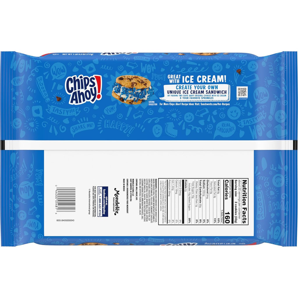 Chips Ahoy! Original Chocolate Chip Cookies, Party Size