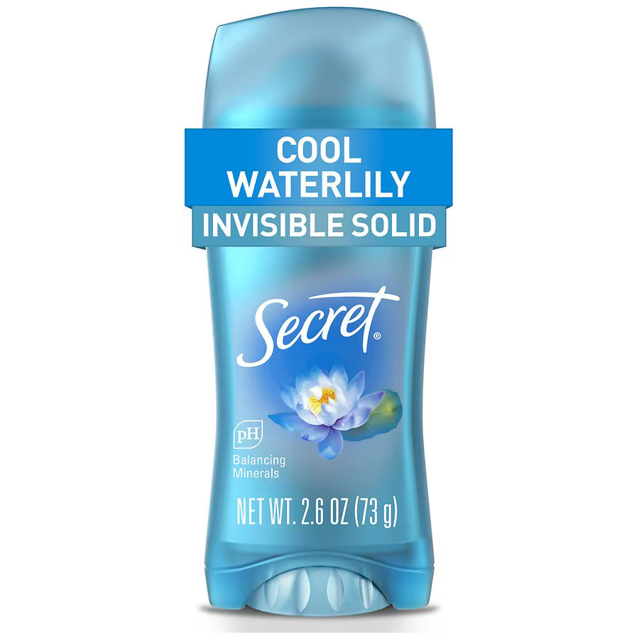 Secret Invisible Solid Deodorant Cool Waterlily 2.6 oz