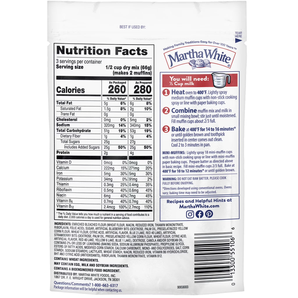 Martha White Wild Berry Muffin Mix