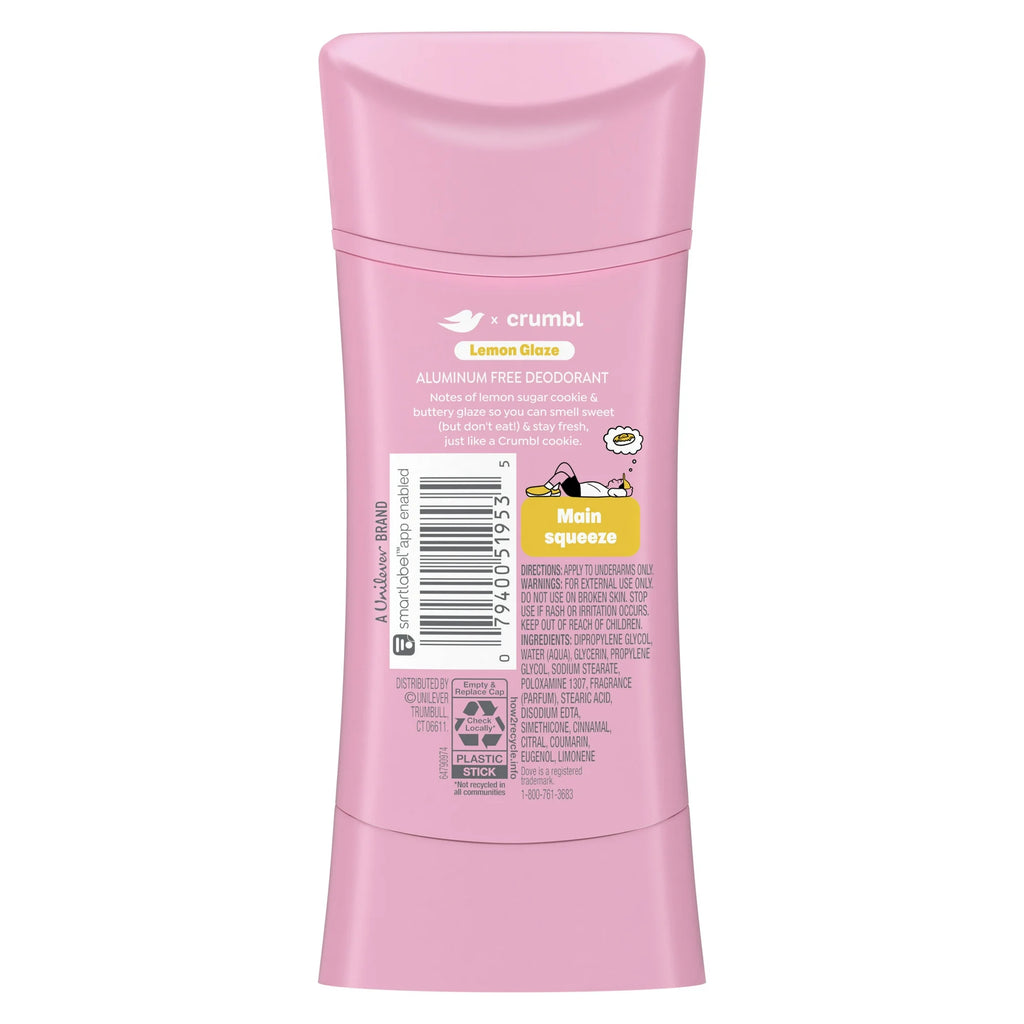 Dove x Crumbl Deodorant Lemon Glaze