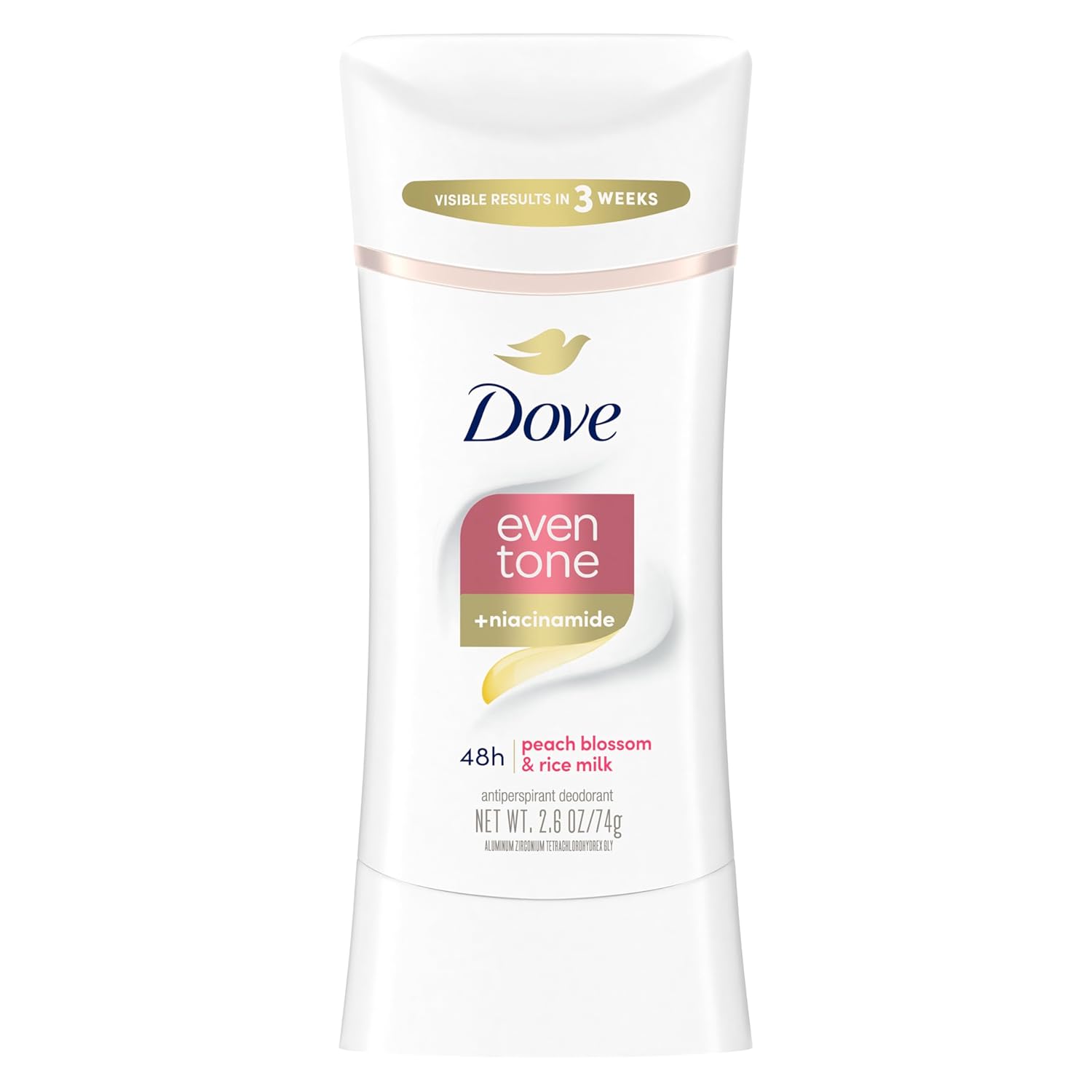 Dove Even Tone Peach Blossom and Rice Milk Deodorant Stick