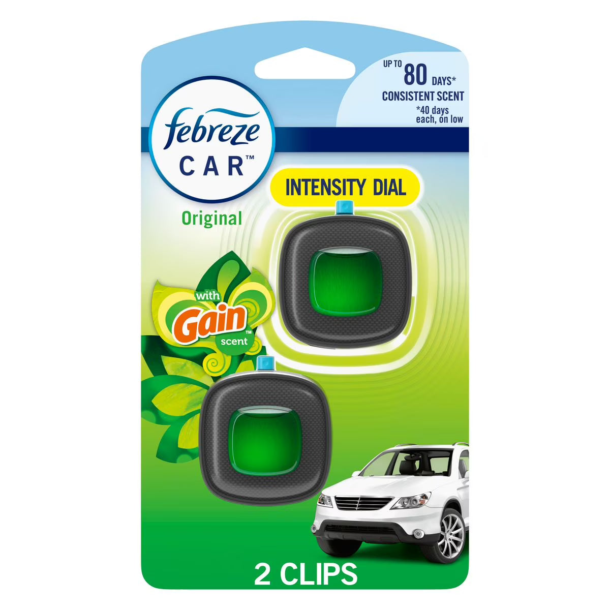 Gain x Febreeze Car Air Freshener Original 2-pack