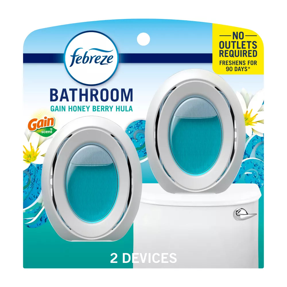 Gain x Febreeze Bathroom Air Freshener Honeyberry Hula 2-pack