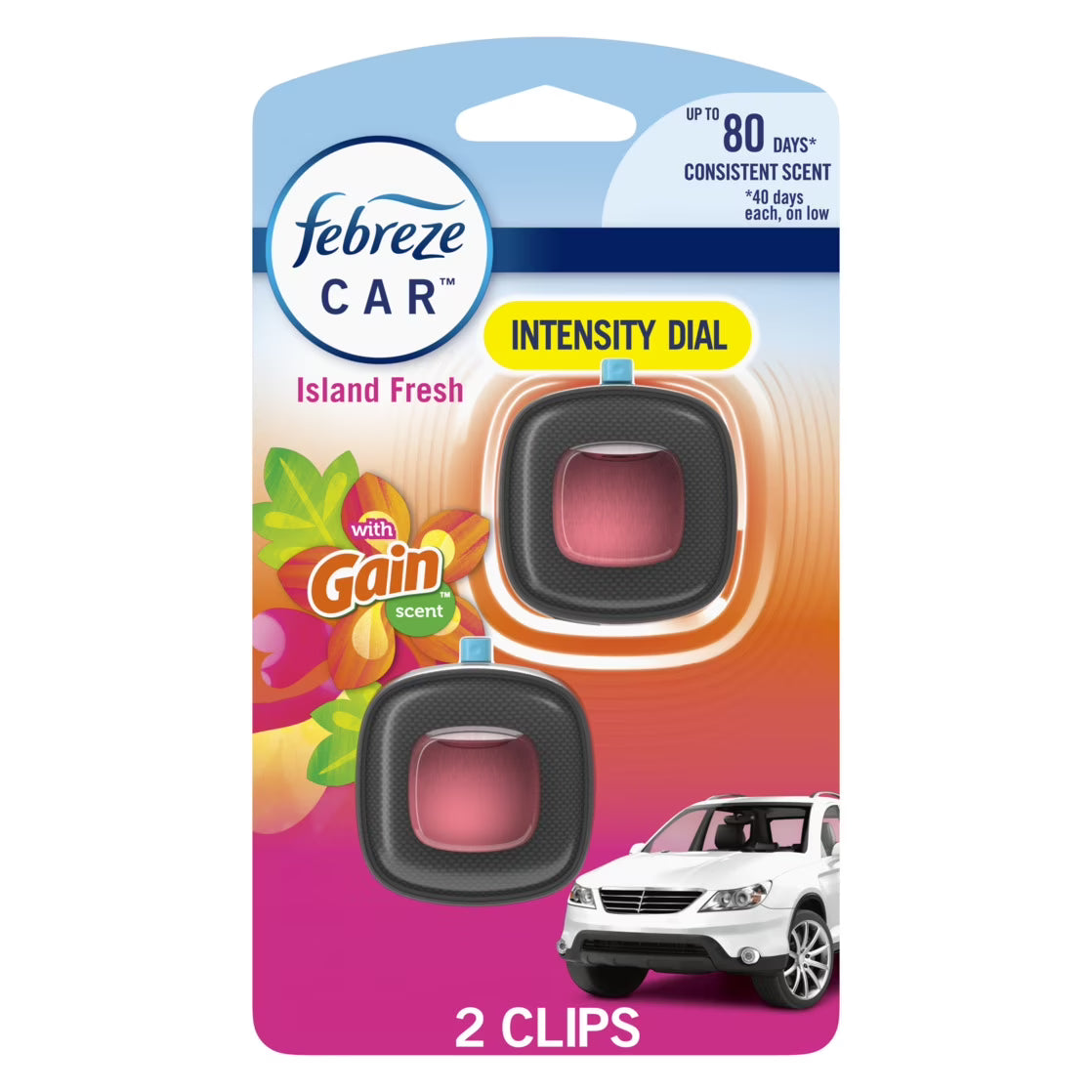 Gain x Febreeze Car Air Freshener Island Fresh 2-pack