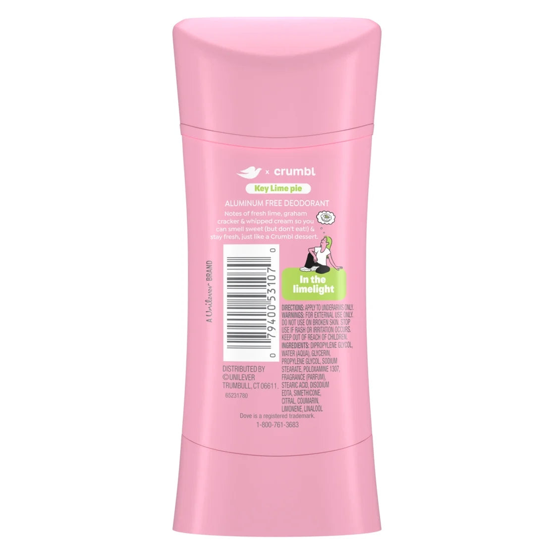 Dove x Crumbl Deodorant Key Lime Pie
