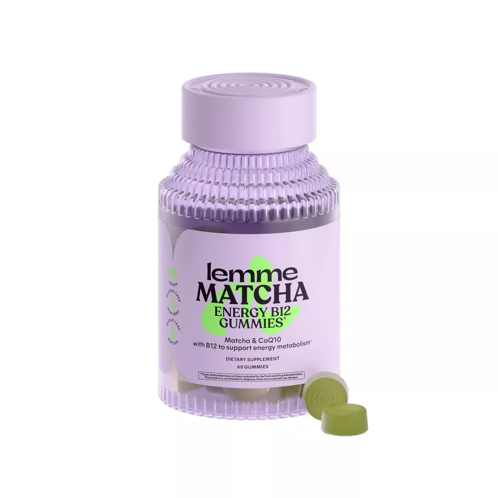 Lemme Matcha Energy B12 Vegan Gummies