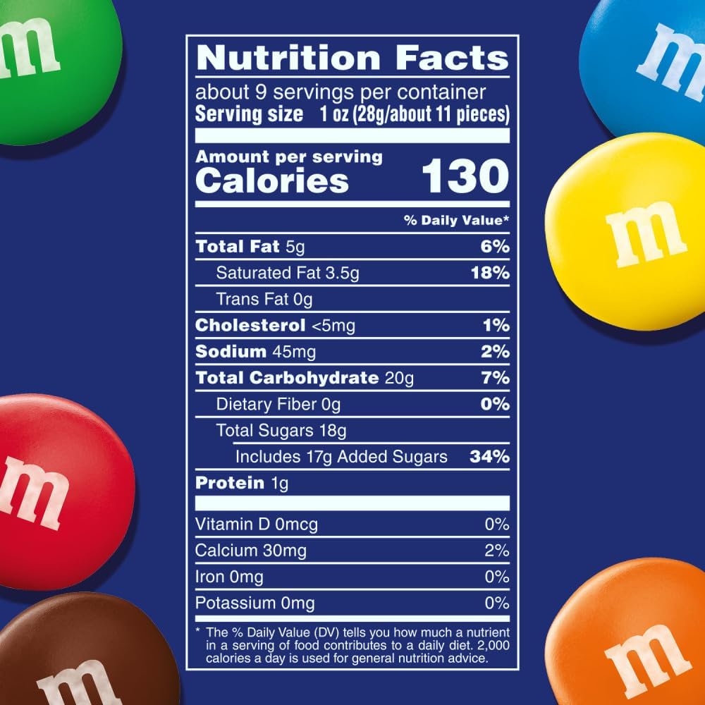 M&M's Candy, Sharing Size, Resealable Caramel Milk Chocolate 9.05 oz