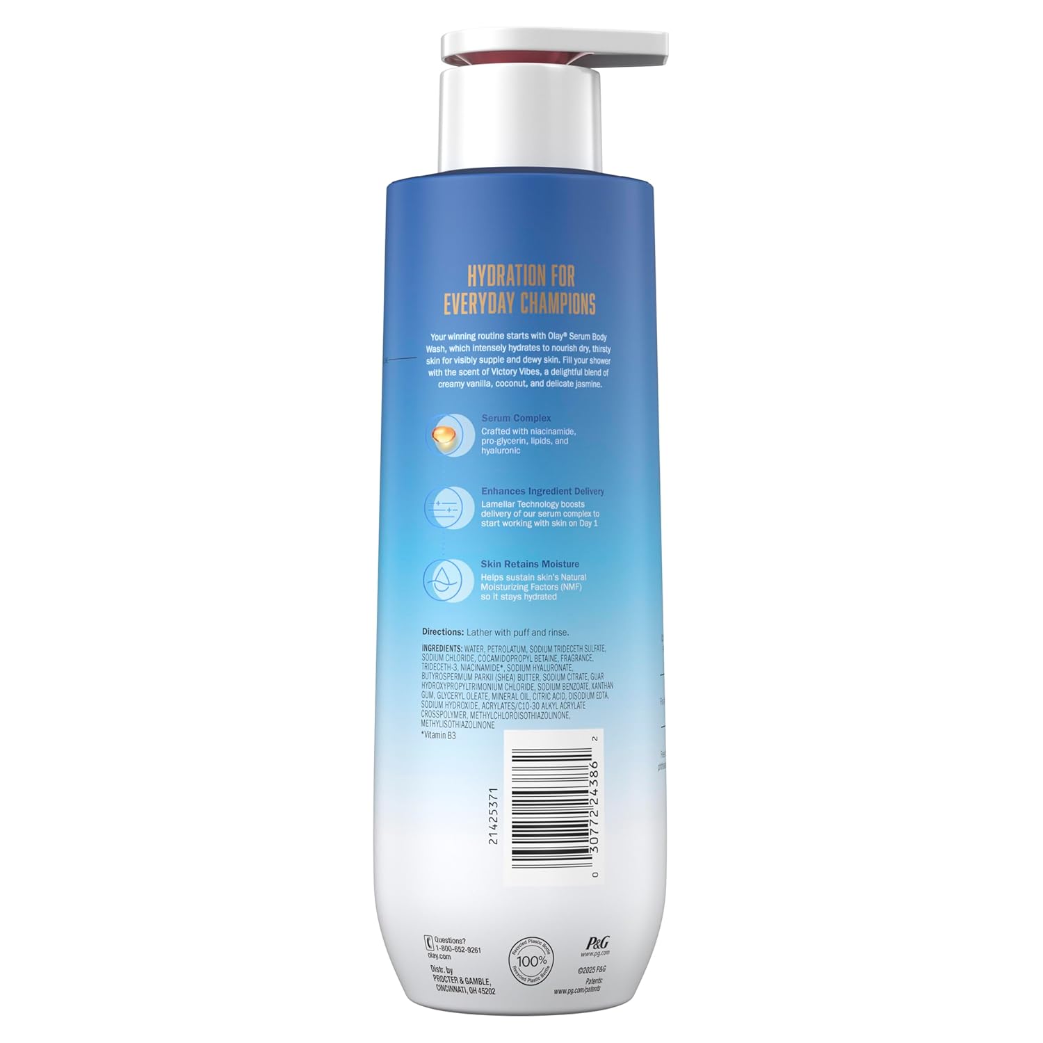 Olay Hyaluronic Serum Vanilla Body Wash LIMITED EDITION