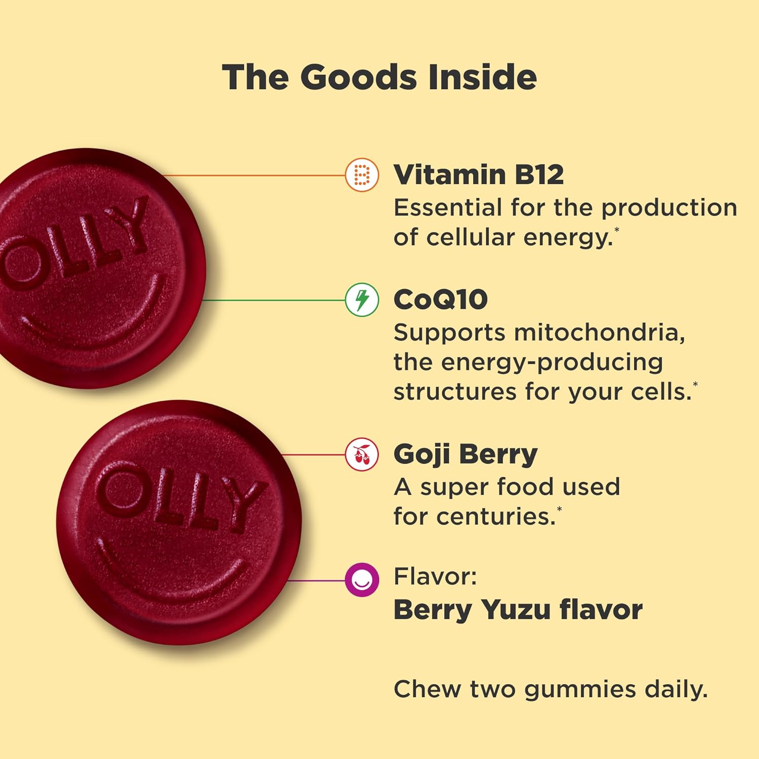 Olly Extra Strengh Daily Energy Gummies - 30 Day Supply