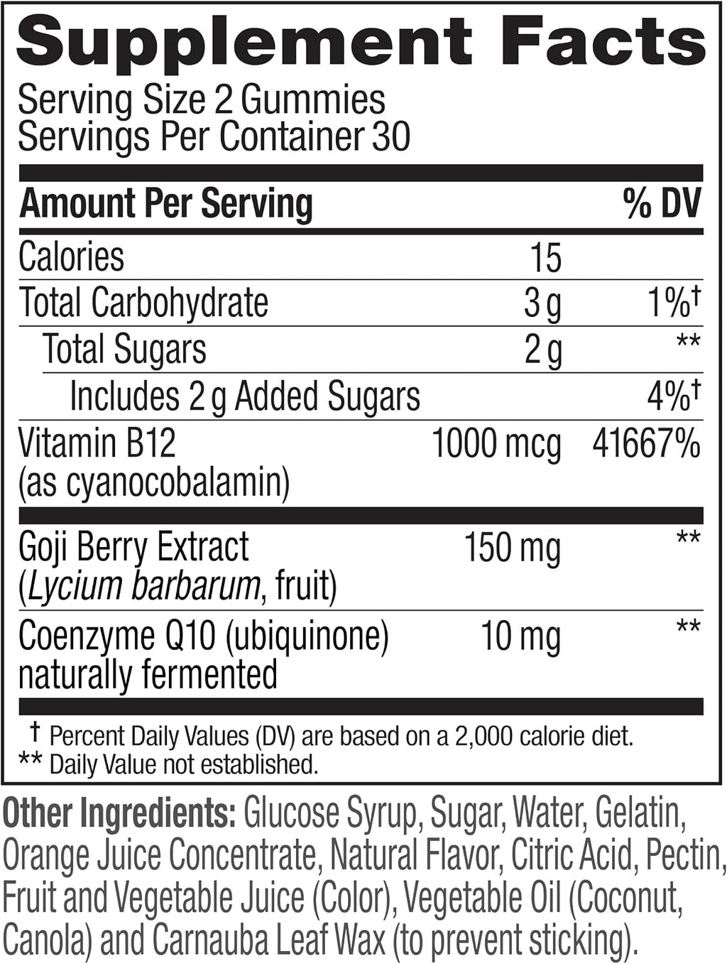 Olly Extra Strengh Daily Energy Gummies - 30 Day Supply