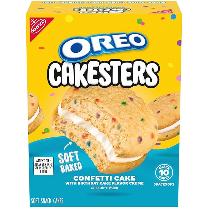 Oreo Cakesters Confetti Cake (5 x 2-packs)