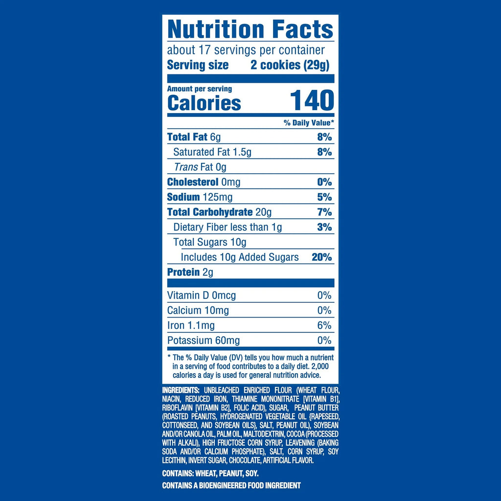 Oreo Peanut Butter 17oz Family Size