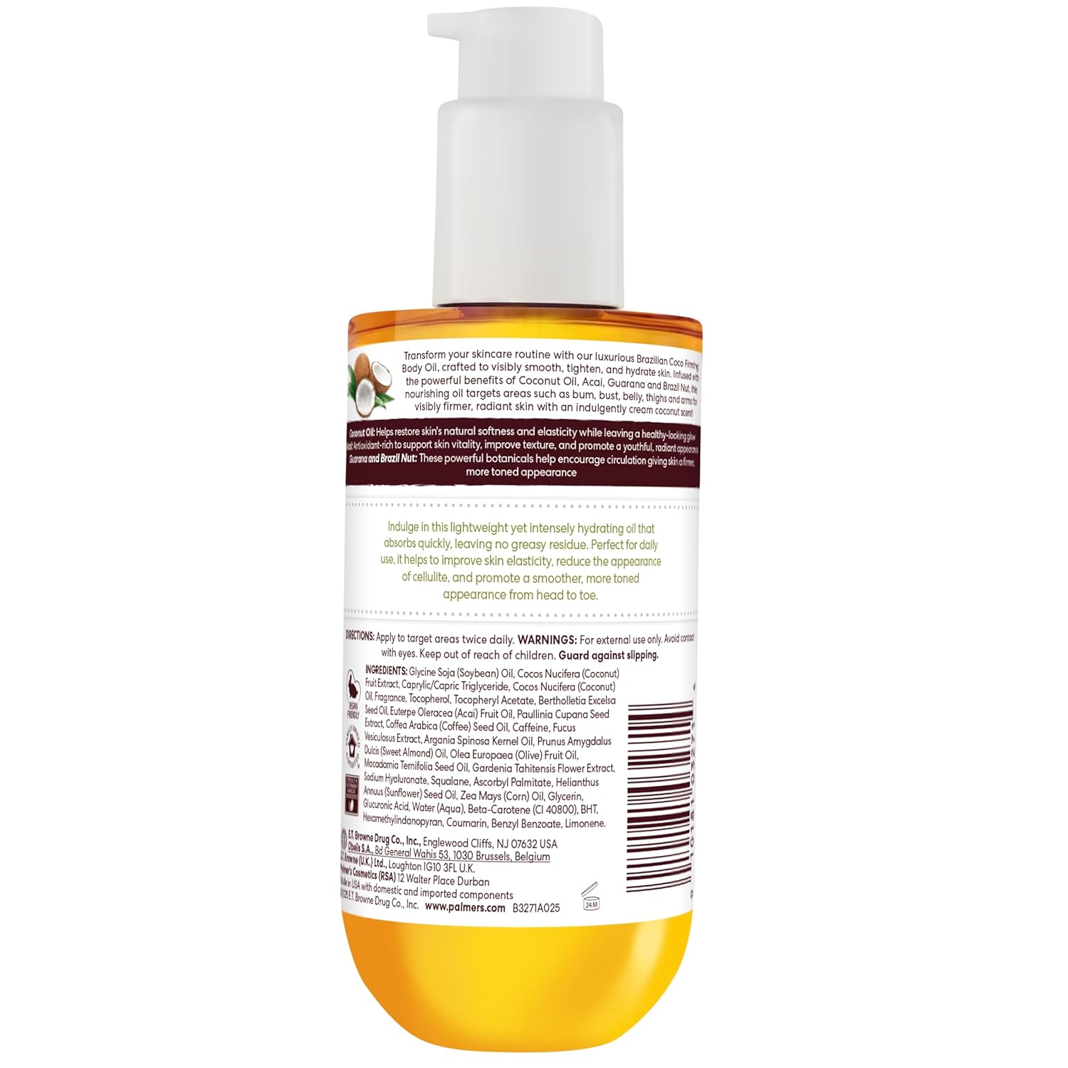 Palmers Body Oil Brazilian Coco