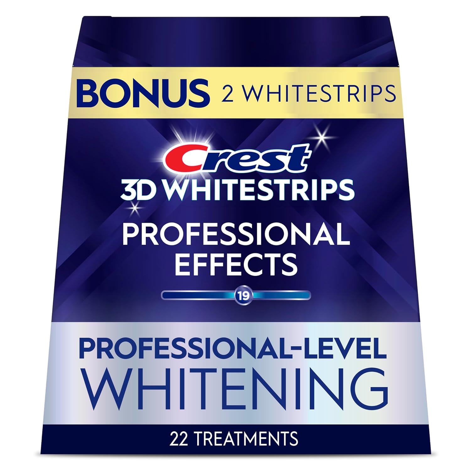 Crest 3D Whitestrips Professional Effects – Teeth Whitening Kit, 22 Treatments (20 + 2 Bonus)