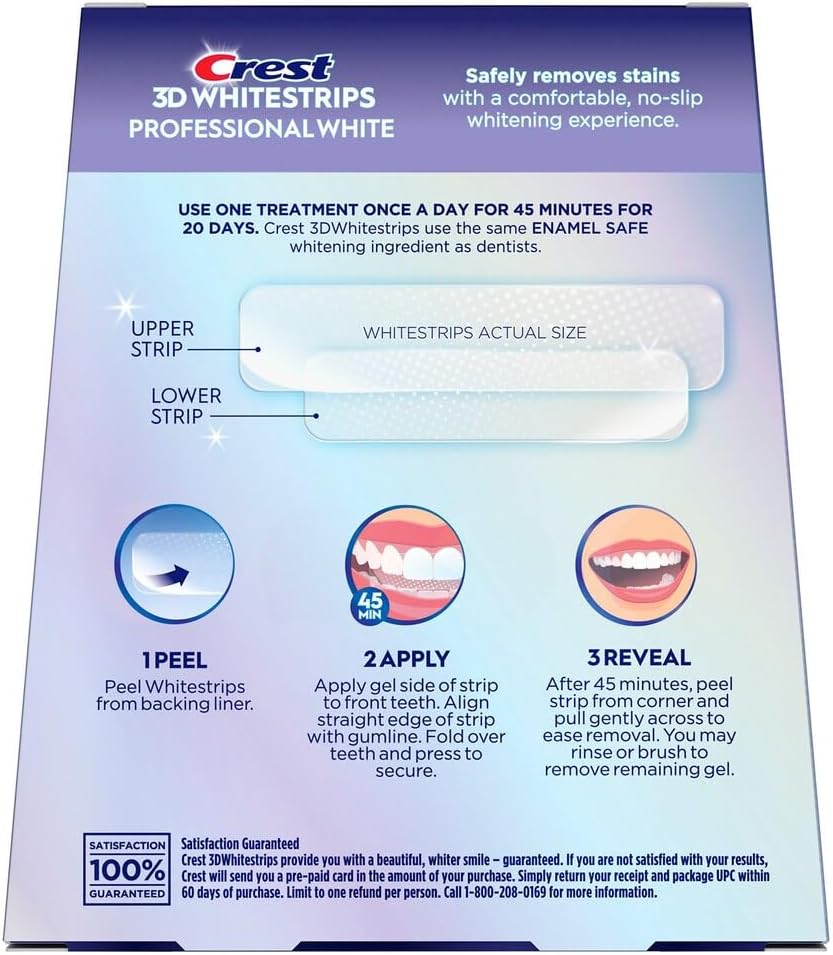 Crest Professional White 3D Whitestrips (20 Treatments)