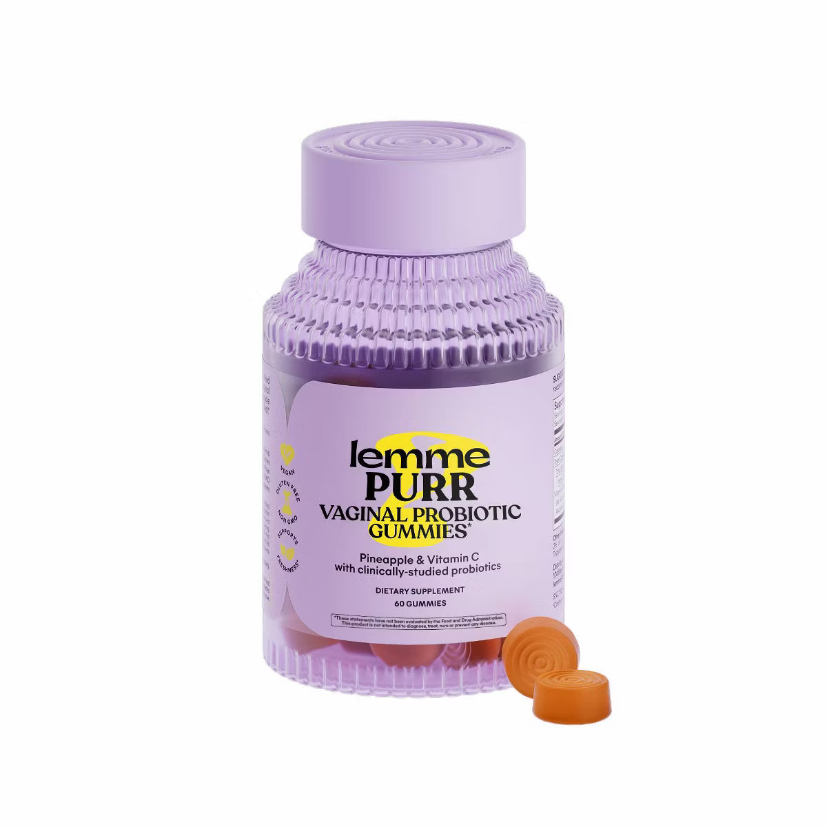 Lemme Purr Vaginal Probiotic Vegan Gummies